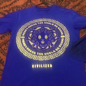 Rhinestone blue shirt from civilized